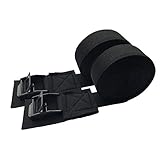 BESPORTBLE 2 STÜCKE Spanngurte Bindegurt Autodachträger Zurrgurte Auto Gepäck Fracht Kajak Surf Board Bind Belt (Schwarz)